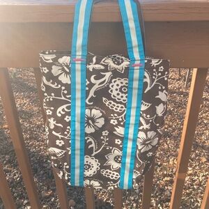 American Eagle brown canvas tote bag